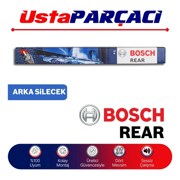 Bosch Rear Hyundai I20 2008 - 2014 Arka Silecek - H309 - Görsel 2