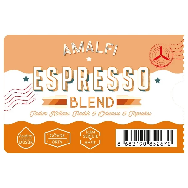 Moliendo Finest Coffee Moliendo Amalfi Espresso Blend Kahve (Öğütülmüş Espresso Kahve) 250 G - 250 Gr - Görsel 2