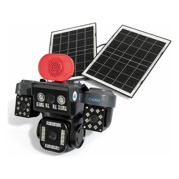 O-Kam OK-337 Premium 4G Speed Dome 12 MP Güneş Enerjili Gece Görüşlü güvenlik Kamerası - Görsel 6