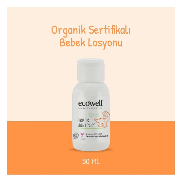 Ecowell Organik Bebek Losyonu 50 Ml - Görsel 6