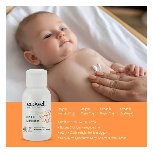 Ecowell Organik Bebek Losyonu 50 Ml - Görsel 3