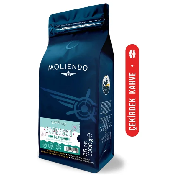 Moliendo Ravello Espresso Blend Kahve (Çekirdek Kahve) 1000 G - 1 Kg - Görsel 8
