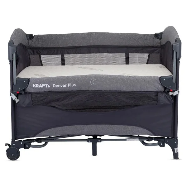 Kraft Denver Plus Koyu Gri 63x105 Cm Anne Yanı Oyun Parkı - Görsel 6
