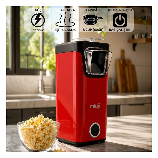 Mioji Mio Popx1 Siyah Mısır Patlatma Makinesi - Görsel 9