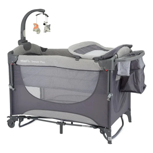 Kraft Denver Plus Açık Gri 63x105 Cm Anne Yanı Oyun Parkı - Görsel 2