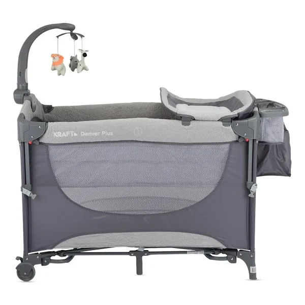 Kraft Denver Plus Açık Gri 63x105 Cm Anne Yanı Oyun Parkı - Görsel 3