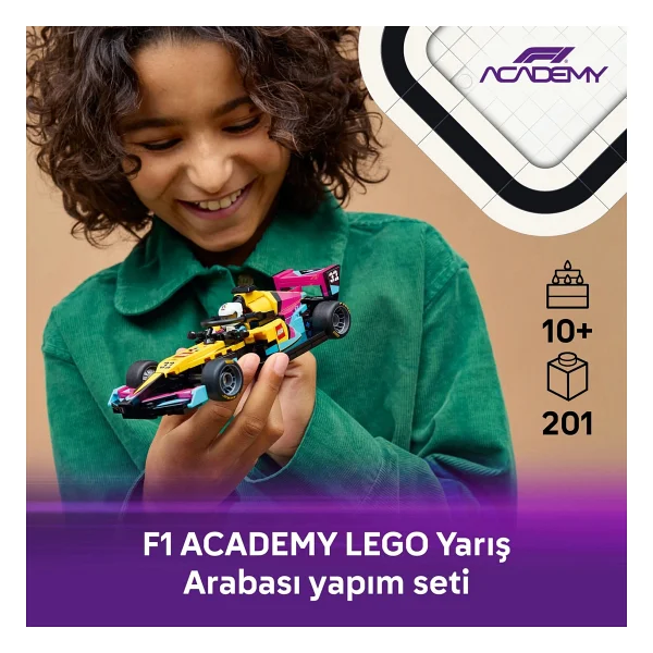 Lego 77258 Speed Champions F1 Academy Yarış Arabası - Görsel 5