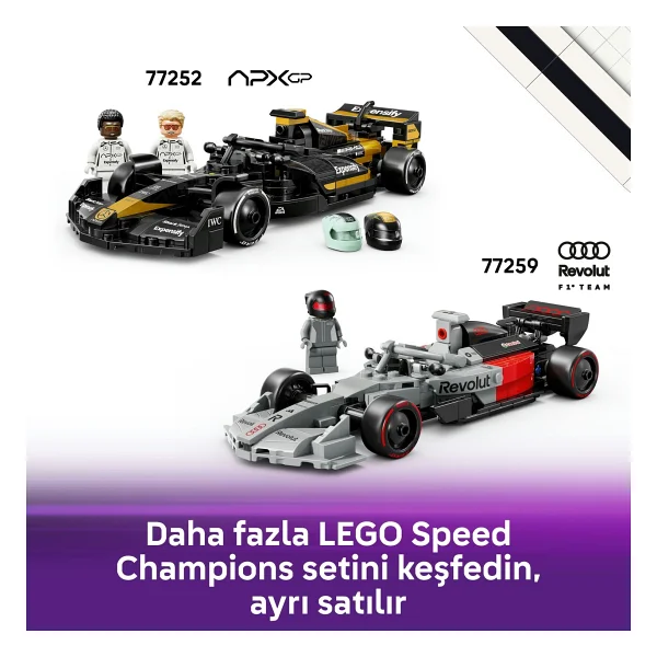 Lego 77258 Speed Champions F1 Academy Yarış Arabası - Görsel 10