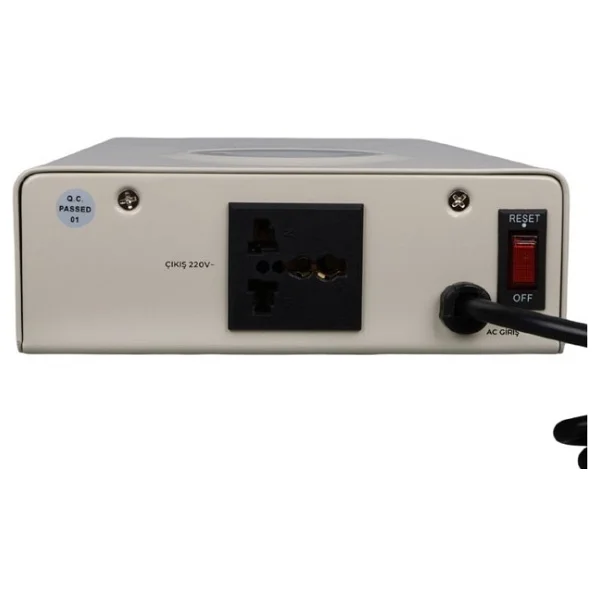 Powermaster Slim-1000 Otomatik 1000va Kombi Voltaj Regülatörü (İngiliz Fişli Ve Evrensel Çoklu Soketli) - Görsel 2