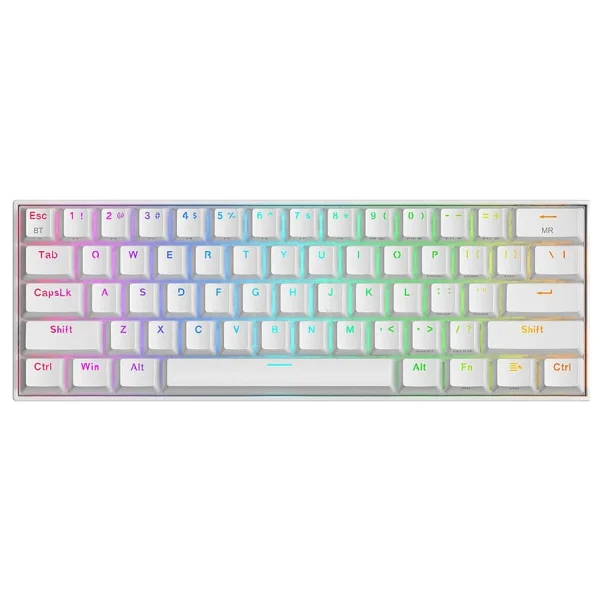 Redragon Draconic K530 Pro Beyaz RGB %60 Tkl Brown Switch Kablosuz Mekanik Oyuncu Klavyesi - Görsel 6