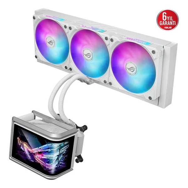 Asus Rog Ryuo Iv 360 Argb 360 Mm Beyaz İşlemci Sıvı Soğutucu - Görsel 7
