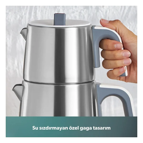 Homend Royaltea 1709h 1800 W Çelik Konuşan Çay Makinesi - Görsel 3