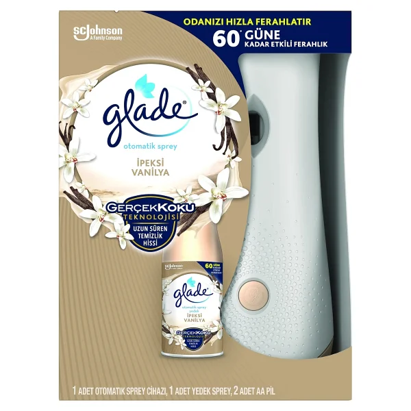 Glade 269 ml Otomatik Sprey Vanilya Makinesi + Yedek ile 60 Gün Etkili Ferahlama - Görsel 9