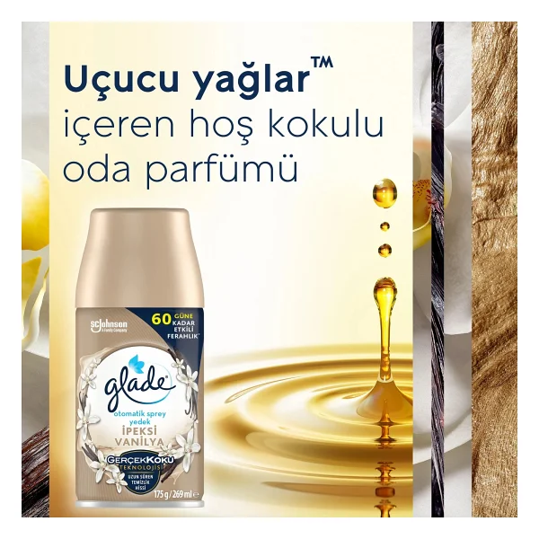 Glade 269 ml Otomatik Sprey Vanilya Makinesi + Yedek ile 60 Gün Etkili Ferahlama - Görsel 6
