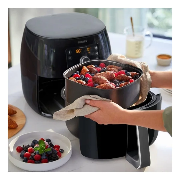 Philips Airfryer XXL Avance Collection 7.3 Lt Yağsız Ultra Premium Fritöz + Luciole Lambader - Siyah - Görsel 8