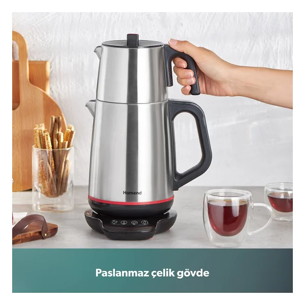Homend 1708 Royaltea 1.9 Lt Çay Makinesi İnox - Görsel 7
