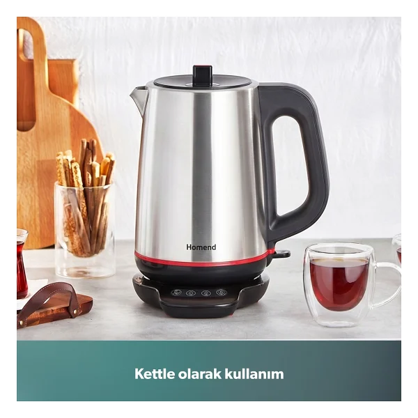 Homend 1708 Royaltea 1.9 Lt Çay Makinesi İnox - Görsel 8