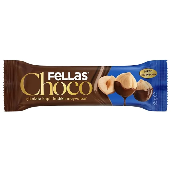 Fellas Choco Çikolata Kaplı Fındıklı Meyve Bar 35 Gr - Görsel 2