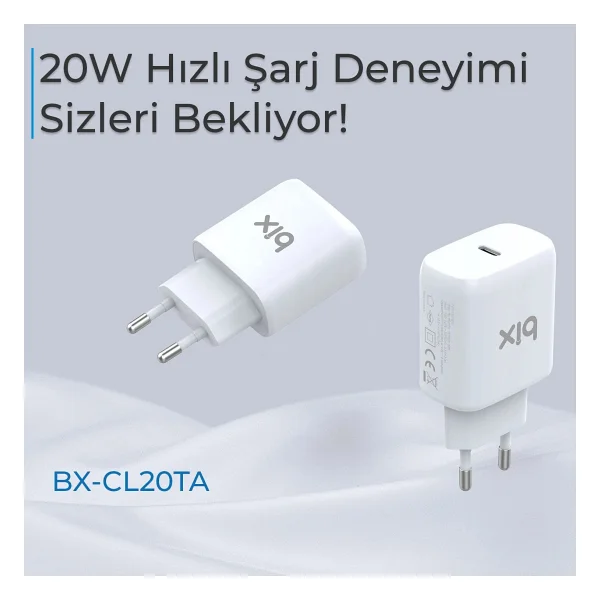 Bix Bx-Cl20ta 20 W Type-C To Lightning 3a Kablolu Şarj Aleti - Görsel 7