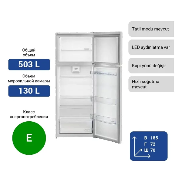 Beko 870503 MB Çift Kapılı Buzdolabı - Görsel 8
