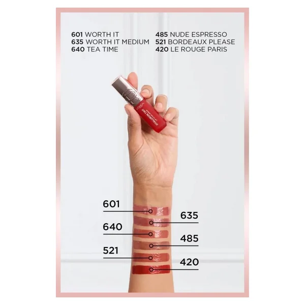 L'oreal Paris Hyaluron Lip Tint Satin Serum 521 Bordeaux Please Likit Ruj - Görsel 6
