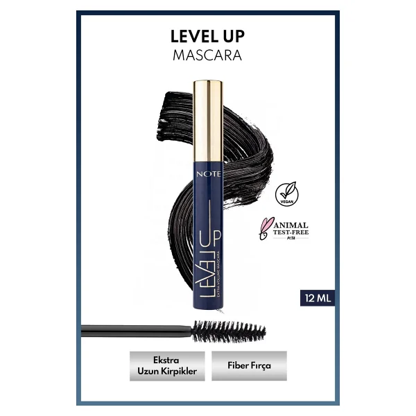 Note Level Up Ekstra Hacim Veren Siyah Maskara - Görsel 9