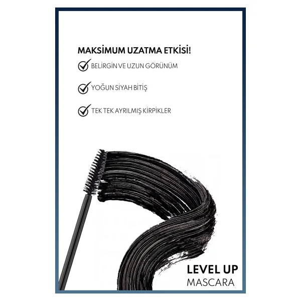 Note Level Up Ekstra Hacim Veren Siyah Maskara - Görsel 10