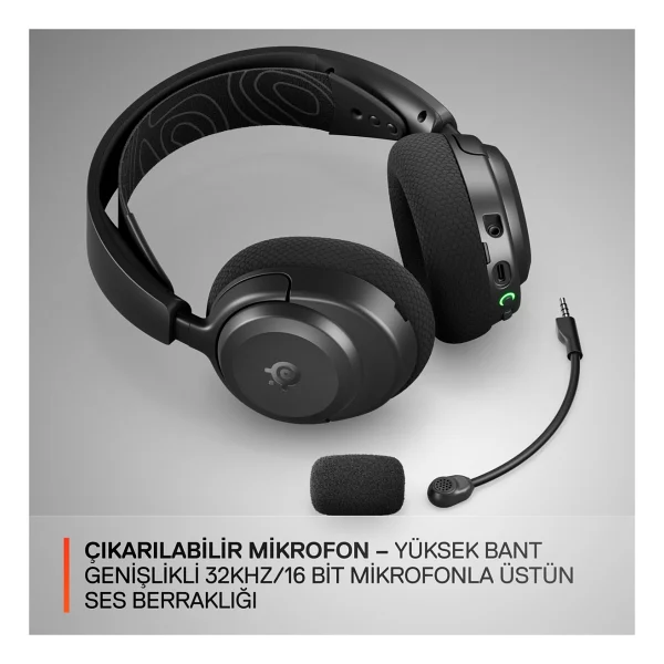 Steelseries Arctis Nova 3x Siyah Kablosuz Kulak Üstü Oyuncu Kulaklığı - Görsel 8
