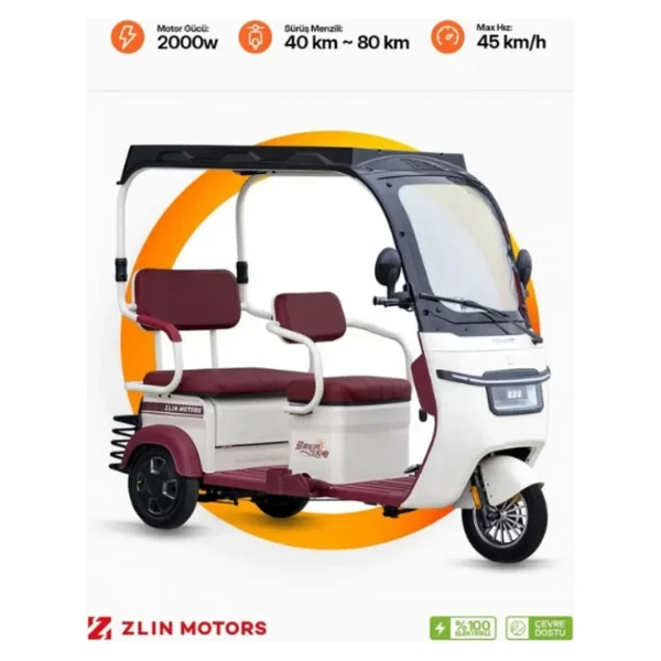 Zlin Motors Troya 3 Tekerlekli Elektrikli Motosiklet - Görsel 7