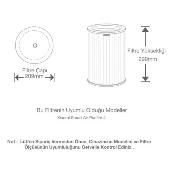Xiaomi Smart Air Purifier Elite Filtre - Görsel 3