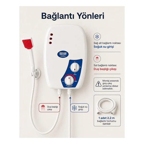 Egesan Sultan Şofben A Sınıfı 7350w Ani Su Isıtıcı (Montajsız) - Görsel 5