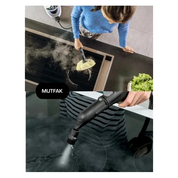 Karcher Sc 2 Easyfix Profesyonel Set 1500w 3.2 Bar Buharlı Temizlik Makinesi - Zemin Ve Yüzey Temizliği Için Tam Set - Ergonomik Easyfix Zemin Başlıklı Buharl - Görsel 4