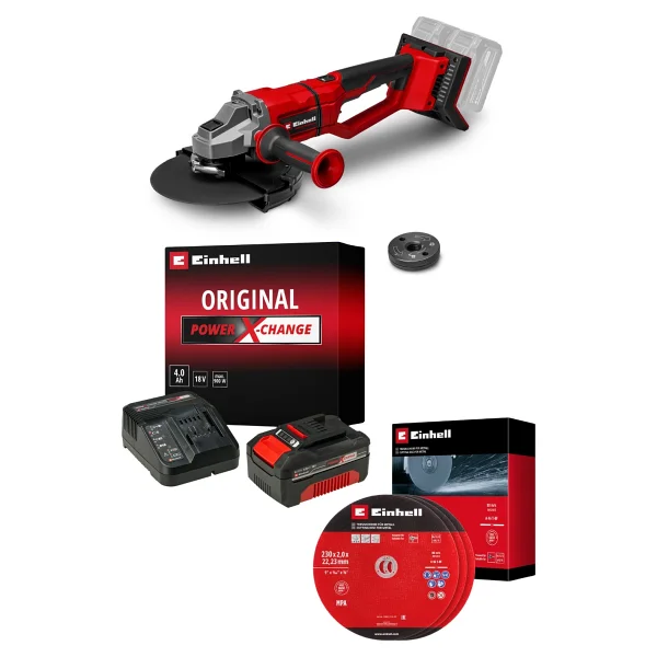 Einhell Tp-Ag 18/125 F Li Bl Tek Akülü 4 Ah Taşlama Makinesi - Görsel 2