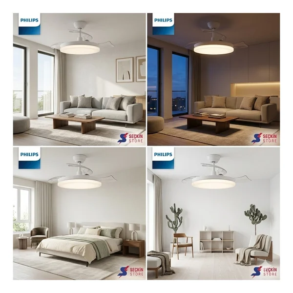 Philips Bliss Aydınlatmalı Tavan Vantilatörü - Görsel 3