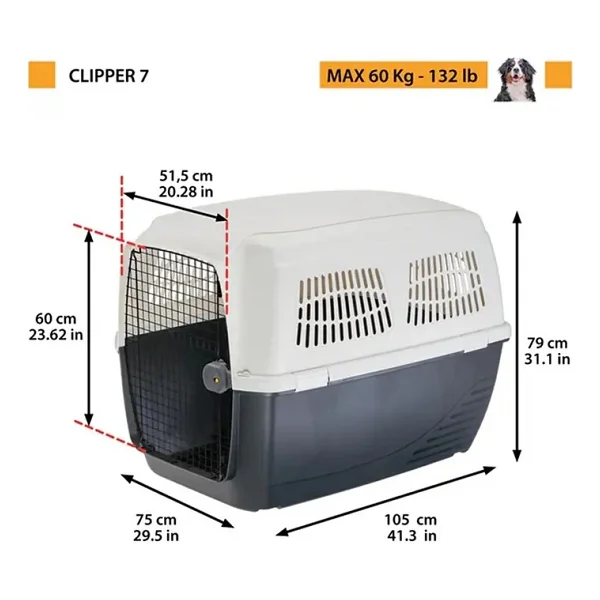 Ferplast Köpek Taşıma Clıpper 7 Carrier Iata - Görsel 4
