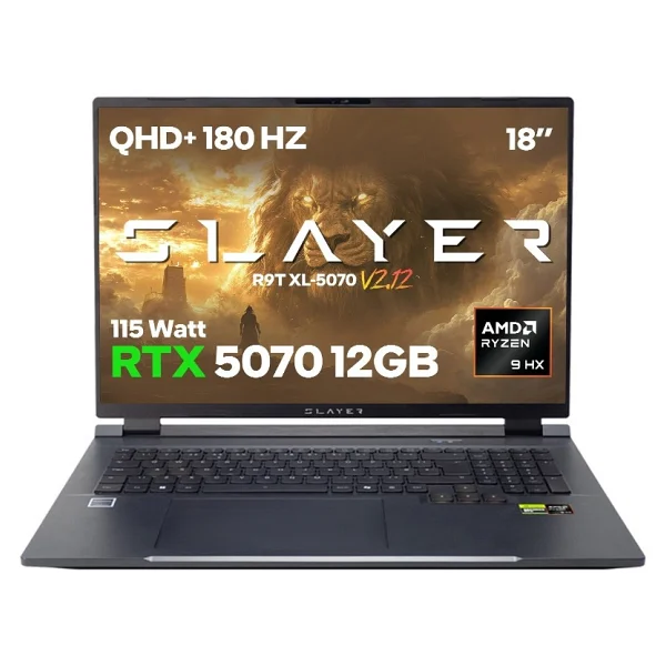 Game Garaj Slayer R9t XL-5070 V2.12 C2 Ryzen 9 8945hx 32 GB 2 TB SSD Rtx5070 18" Wqxga Gaming Laptop - Görsel 2
