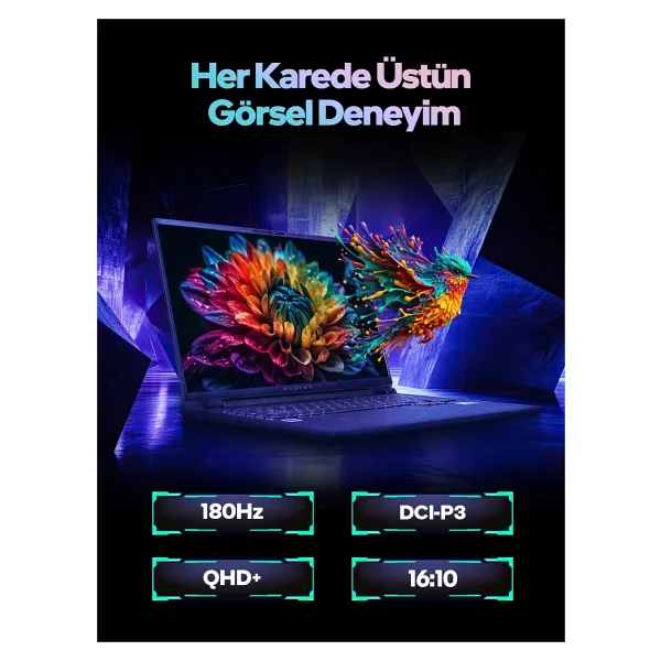 Game Garaj Slayer R9t XL-5070 V2.12 C2 Ryzen 9 8945hx 32 GB 2 TB SSD Rtx5070 18" Wqxga Gaming Laptop - Görsel 5