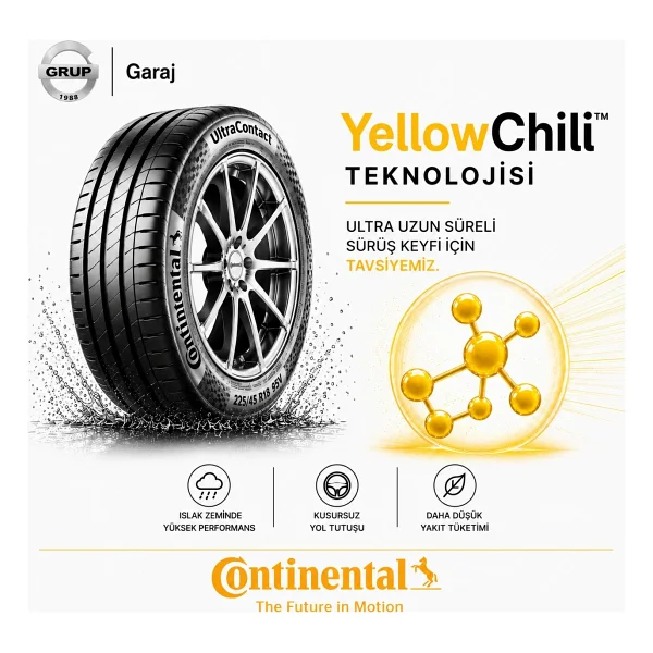 Continental Ultracontact 205/55 R19 97v XL Fr Yaz Lastiği - Görsel 8