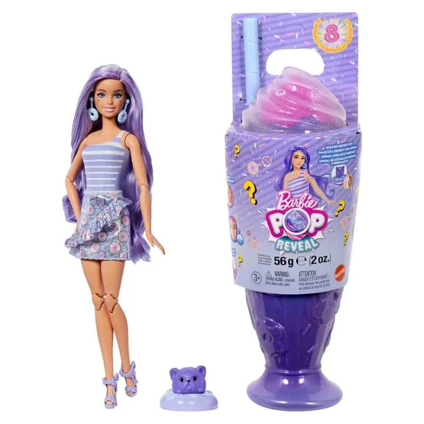 Barbie Pop Reveal Atıştırmalık Serisi Mor Bebek Jfy00-Jfy60 - Görsel 2