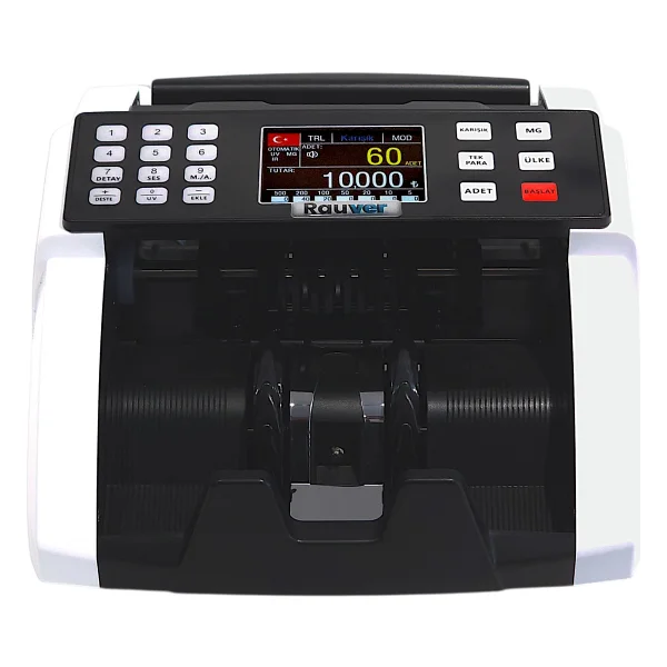 Sc8000 Lite, Tl Karışık Sayım, Dolar Ve Euro Adet Sayım Sahte Kontrollü Para Sayma Makinesi - Müşteri Ekranı Hediyeli - Görsel 6