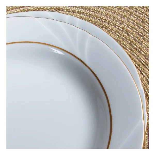 Güral Porselen Soprano 19 Cm 6 Adet Çukur Tabak Gold - Görsel 2
