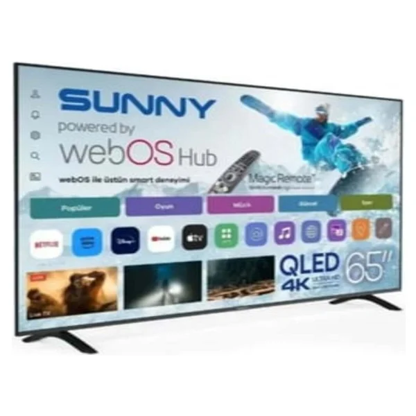 Sunny Sn65qumln-W02m 4K Ultra HD 65" 165 Ekran Uydu Alıcılı Webos Smart LED TV - Görsel 5