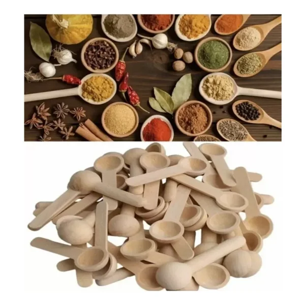 Bambu Baharat Ve Reçel Kaşığı 6 Adet - Renkli - Görsel 3