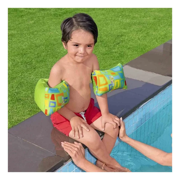 Bestway Swim Safe Abc Şişme Kolluk - Yeşil - Renkli - Görsel 2