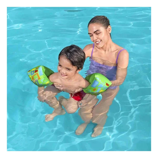 Bestway Swim Safe Abc Şişme Kolluk - Yeşil - Renkli - Görsel 5