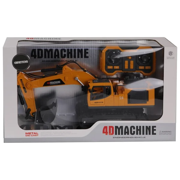Gepettoys 4d-E1 Metal Ağızlı Duman Atan Farklı Kontrollü Excavator - Görsel 3