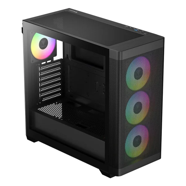 Gamdıas Athena M3, 850w, 80+ Bronze, Tempered Glass, Type-C, Mesh Ön Panel, Argb, Atx, Gamıng Kasa - Görsel 4