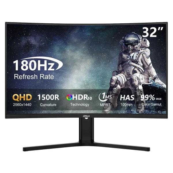 Dahua Lm32-E330ca 31.5" 1 Ms 2k Curved 180 Hz Oyuncu Monitörü - Görsel 6