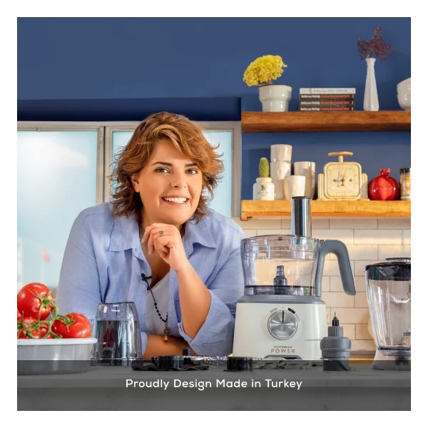 Karaca X Refika Birgül Mastermaid Power Multifunctional 10in1 Swiss Cream 2000 W Mutfak Robotu - Görsel 2