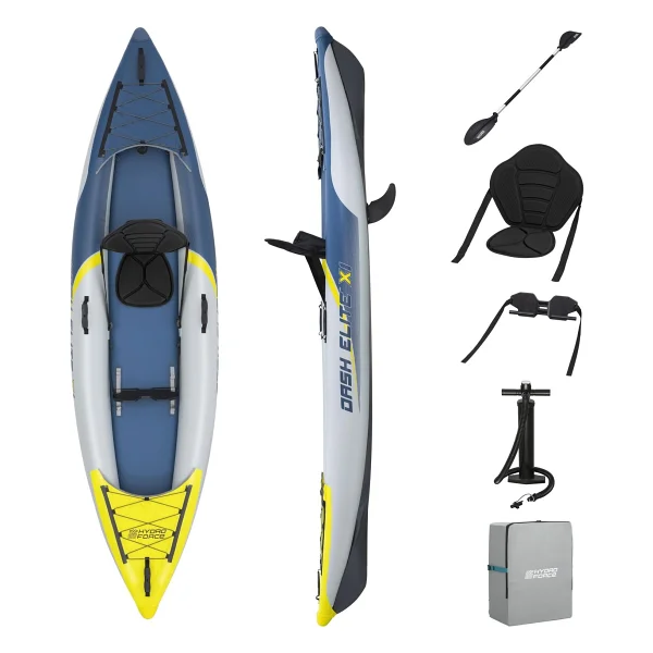 Hydro Force Dash Elite X1 65178 335 Cm Tek Kişilik Şişme Kano - Görsel 7